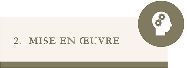 mise en oeuvre - icone