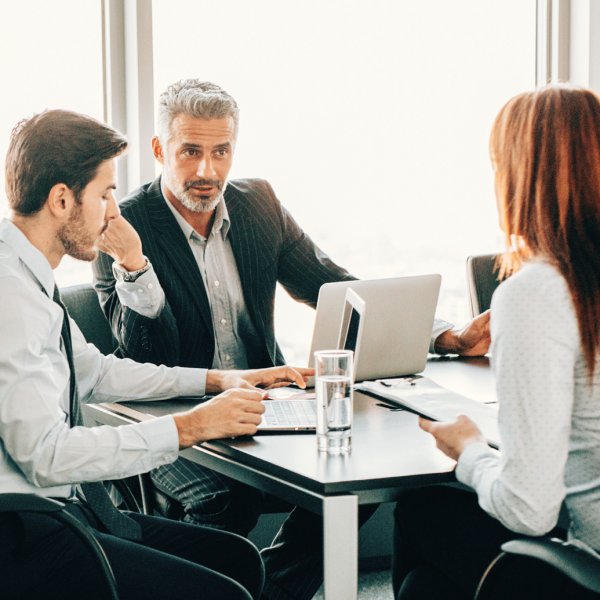 meeting with 3 people